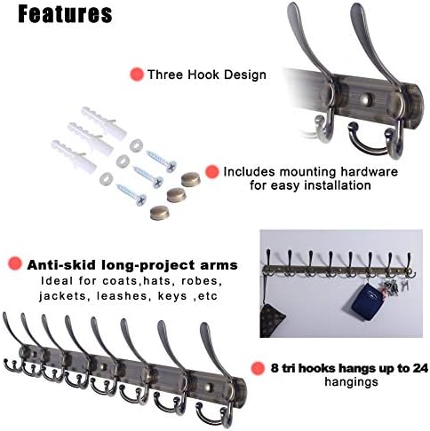 Dseap Coat Rack Wall Mount - Image 6