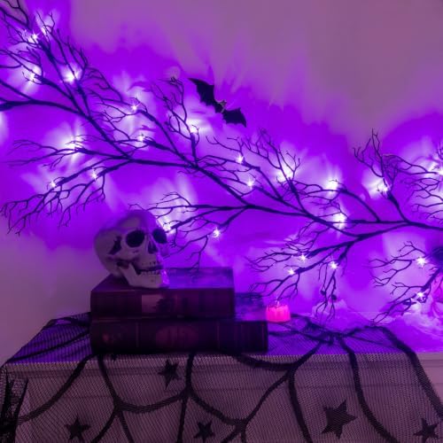 9 Ft Halloween Decor Vine with 45 LED Lights, Adjustable Shape - Image 2