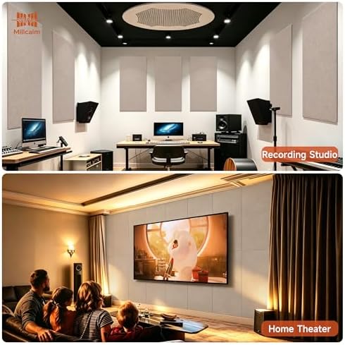 Acoustic Wall Panels, Self Adhesive, 47.2"x23.6", 4 Pack - Image 7