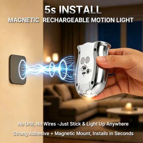 Motion Sensor Night Light:Rechargeable Light 2 - Image 2