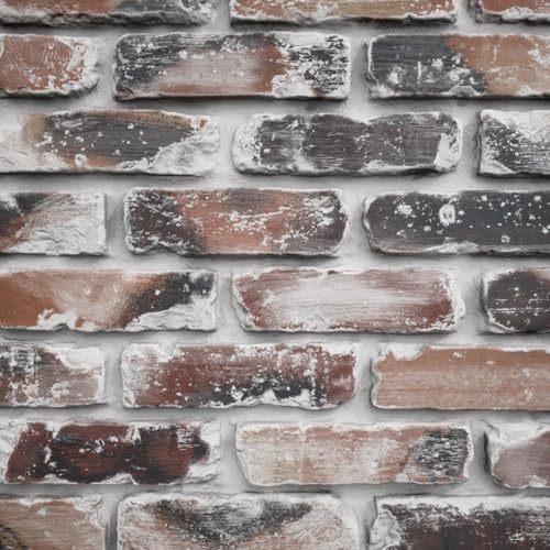 EverStone Aged Brick Faux Brick Panel, 46 7/8" W x 27" H x 1 1/4" D, Farmhouse - Image 2