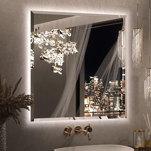 Keonjinn 36"x36" Square LED Mirror by Keonjinn