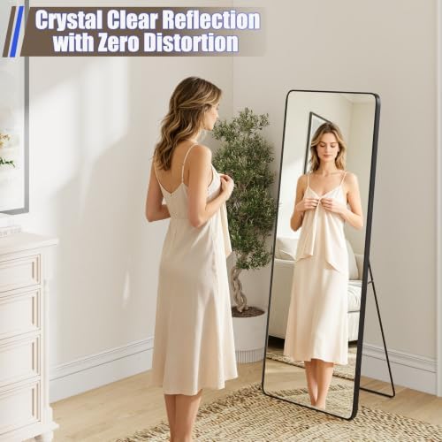 Krymnar 57"x21" Rectangle Full Length Mirror, HD Shatterproof Glass & - Image 2