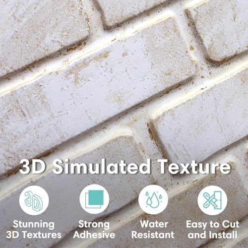Commomy 3D Faux Brick Wall Panels Peel and Stick - Image 2