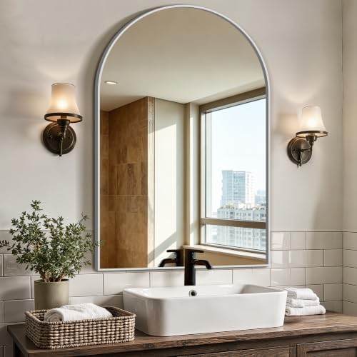 Arched Bathroom Vanity Mirror for Over Sink by LawadaMirror