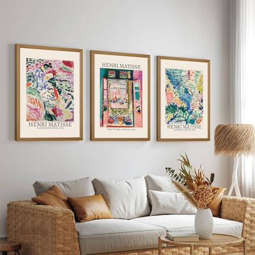 Henri Matisse Wall Art Set of 3 Matisse Poster Aesthetic Canvas Wall Art - Image 5