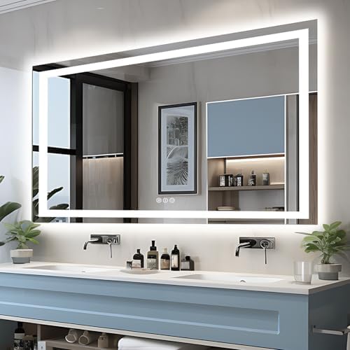 EchosLife 60"x30" Large LED Bathroom Vanity Mirror by EchosLife