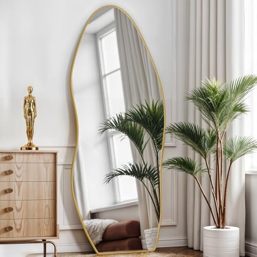 Antok Irregular Full Length Mirror, Standing Hanging Leaning Irregular Mirrors - Image 2