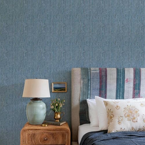 JiffDiff Woven Wallpaper Peel and Stick 17.3" x 800" Colorful Paint Grasscloth - Image 5