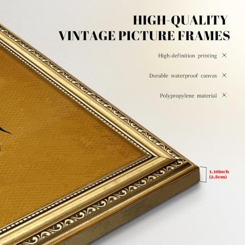 Gold Framed Black Woman Wall Art, Stylish Woman Portrait Print - Image 4