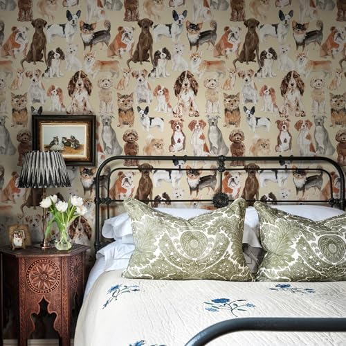 Peel & Stick Waterproof Vinyl Wallpaper Animal- Dog & Camper Themes, Removable - Image 3