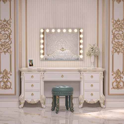 FENCHILIN Vanity Mirror with Lights, Hollywood Lighted Makeup Mirror with 18 - Image 2