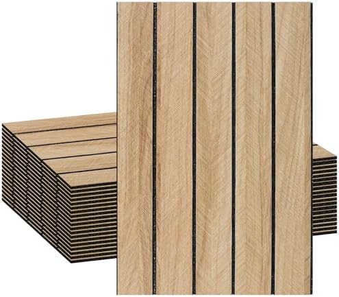 Peel and Stick Wood Wall Panels, 20 Pack, 3D Textured Faux Wood Grain by PGVALXOR