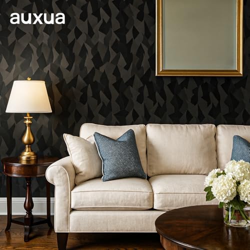 Black Peel and Stick Wallpaper, Removable Self Adhesive Wall Paper - Image 2
