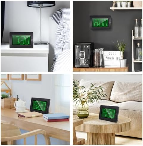 Alarm Clock, Wall Clock, Digital Clock, Adjustable Brightness, Auto Night Mode - Image 6