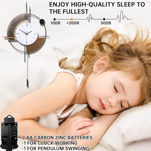 Large Wall Clock for Living Room Decor, 17.7x31inch - Image 4