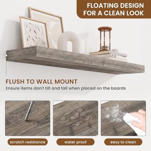 Floating Shelves for Wall, Wall Mounted Wood Shelves - Image 4