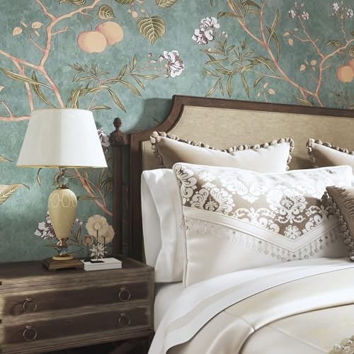 Laatse Vintage Bird Floral Wallpaper Peel and Stick 17.5" x 78.7" - Image 6