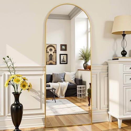 58"x18" Arched Full Length Mirror, Full Body Mirror by Furnbar