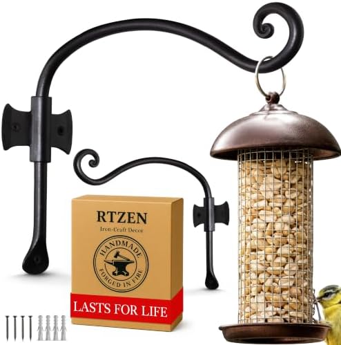 RTZEN Plant Hangers Outdoor or Indoor Heavy Duty Wall Bracket Hooks by RTZEN