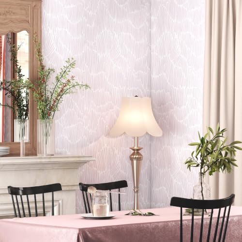Theper Pink Peel and Stick Wallpaper Striped Contact Paper Boho 17.3"×590" - Image 5