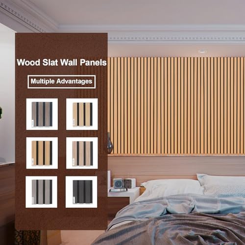 Yuzzy Wood Panels for Wall, Wood Slat Acoustic Panels, Sound Absorbing Wall - Image 4
