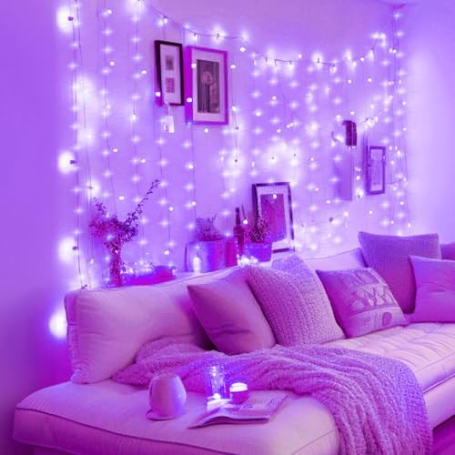 Minetom Halloween Curtain Lights, 300 LEDs Twinkle Fairy Lights, 8 Modes - Image 3