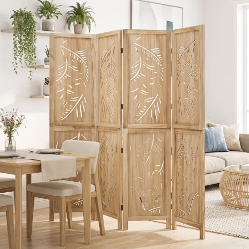GIANTEX 4 Panel Boho Room Divider - Image 3