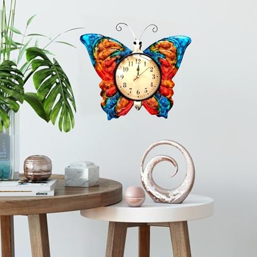TXYS Wall Clock for Home Butterfly Decor Art Decorations ，Butterfly Outdoor - Image 4