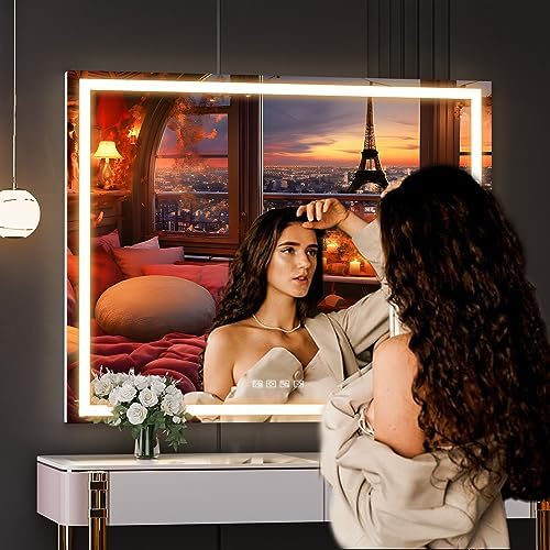 Hasipu Vanity Mirror with Lights and Bluetooth Speaker, Lighted Makeup Mirror - Image 6