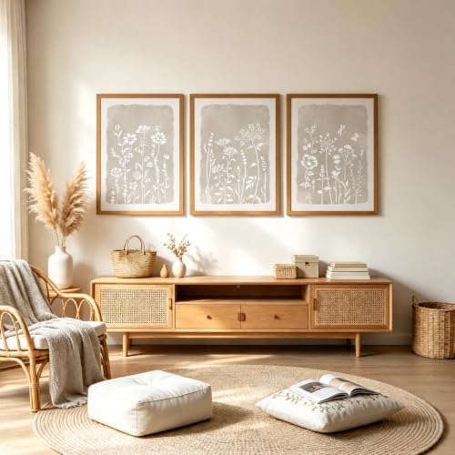 Neutral Floral Wall Art Set of 3 - Image 5