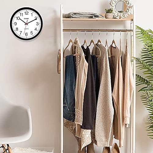 Sharp Wall Clock – Black, Silent Non Ticking 14 Inch Quality Quartz Battery - Image 6