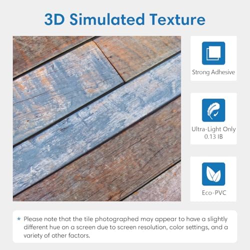 COMSTICKC 3D Peel and Stick Faux Wood Wall Sticker - Image 4