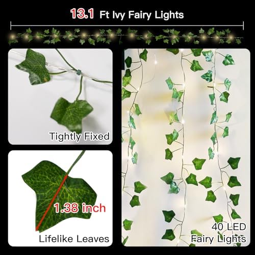 suddus 13.1FT 40LED Ivy Vine - Image 6