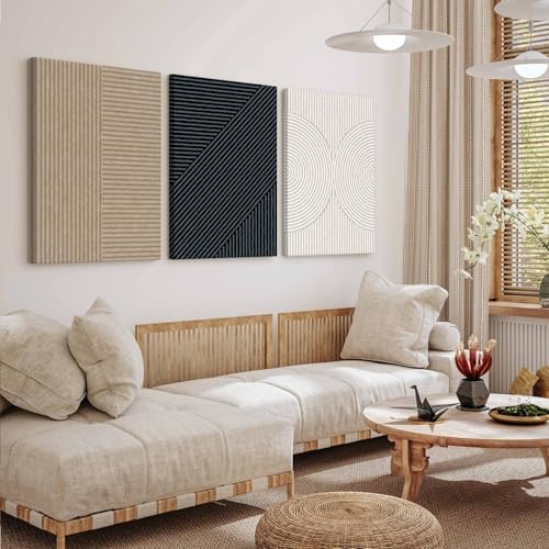 Modern Abstract Pictures Wall Art Boho Neutral Canvas Wall Art Minimalist Line - Image 6
