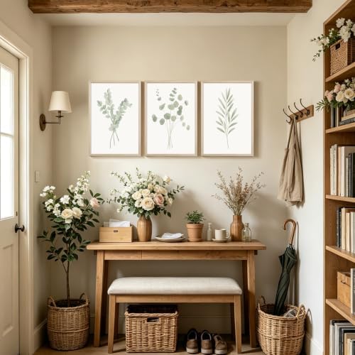 Sage Green Botanical Wall Art Deor Eucalyptus Leaf Pictures Plant Prints - Image 3