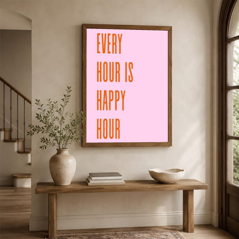 InkFlow Posters Every Hour Happy Hour Canvas Poster - Image 5