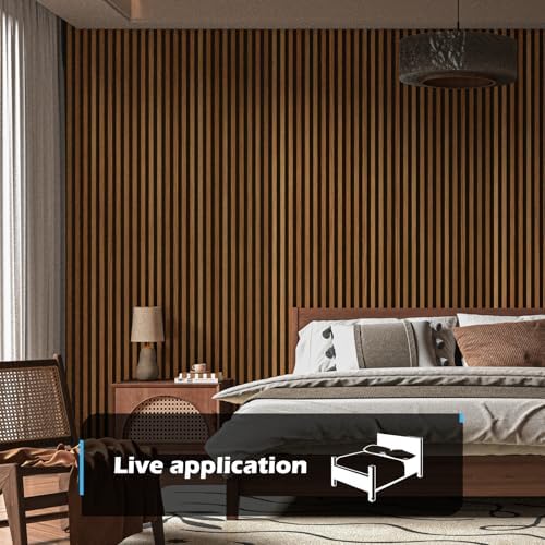 Art3d 48 x 24 Inch 3D Fluted Soundproof Wood Slat Wall Panel - Image 2