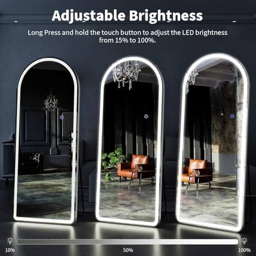 VooBang 71"x26" LED Arched Mirror Full Length - Image 3