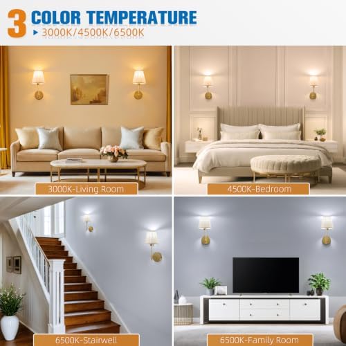 NIORSUN 14.5 inch Battery Operated Wall Sconce Set of 2, 10 Colors Wireless - Image 4