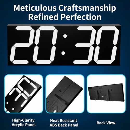 CHKOSDA 18.7" Digital Wall Clock, 164ft Visibility - Image 6