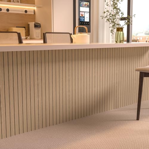 Peel and Stick Wood Slat Wall Panels, 118 x 15.7 in - Image 4