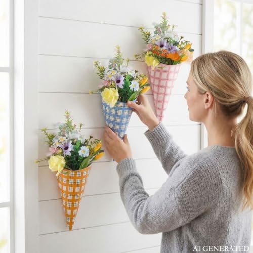 AIM & GGKK Geometric Wall Vases - Image 5