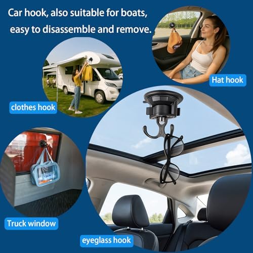 Heavy-Duty Suction Cup Hook, Window Glass Suction Cup - Image 5