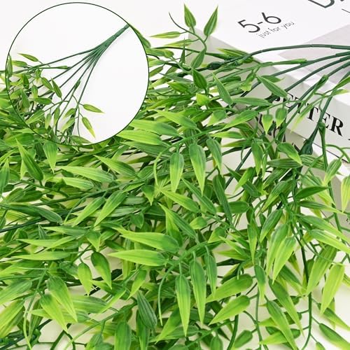 Waipfaru 4Pcs Artificial Hanging Plants, Fake Willow Leaves Vines - Image 3