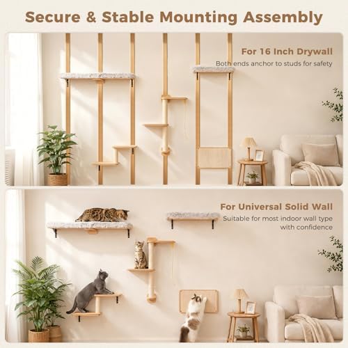 PAWZ Road Cat Wall Shelves, Modern Cat Wall Furniture - Image 5