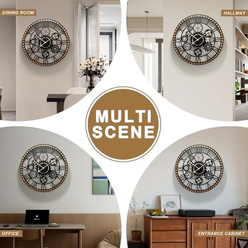 Large Decorative Wall Clocks，28" Silent Wall Clock - Image 4