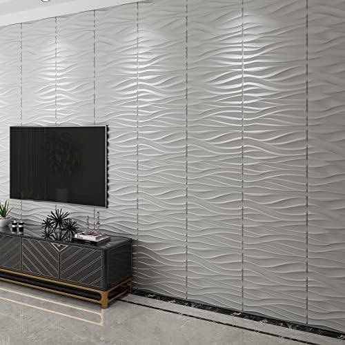 Art3d 19.7" x 19.7" Wall Panel Wavy - Image 5