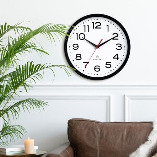 Roymnie 10 Inch Atomic Wall Clock, Battery Operated Silent Non Ticking - Image 6
