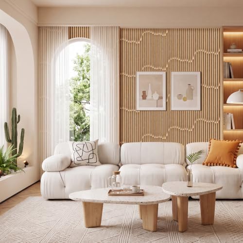 Peel and Stick Wood Slat Wallpaper 17.5" x 200" Self-Adhesive Wood Panel - Image 2